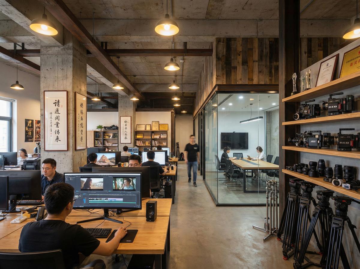 每日吃瓜影视传媒公司办公室